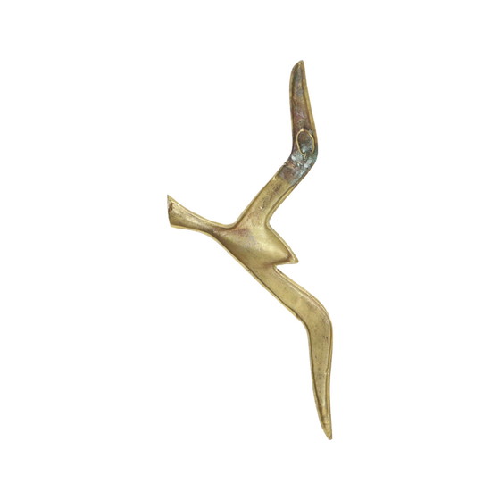 Image 1 of Mid - Century Brass Gull Bird