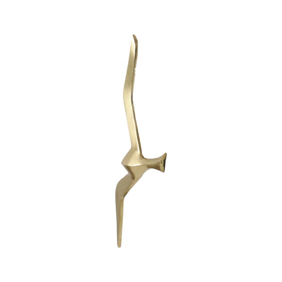 Image 1 of Mid - Century Brass Gull Bird