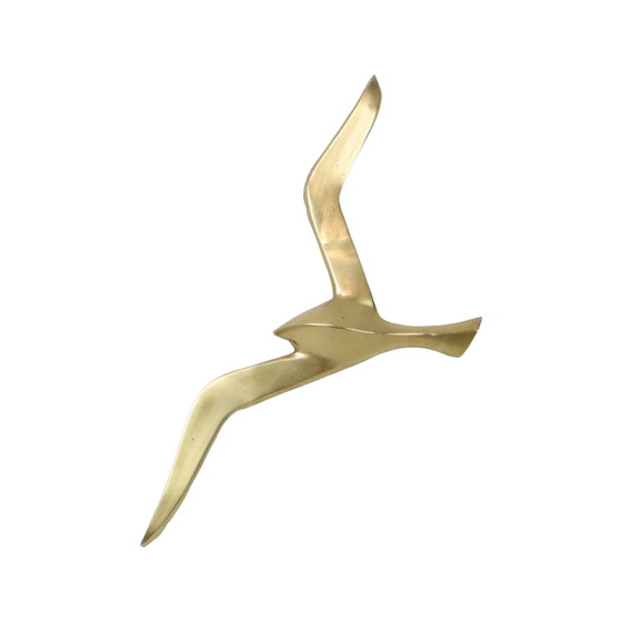 Image 1 of Mid - Century Brass Gull Bird