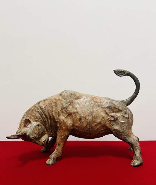 Pierre Chenet - Le Taureau XL - Bronze sculpture