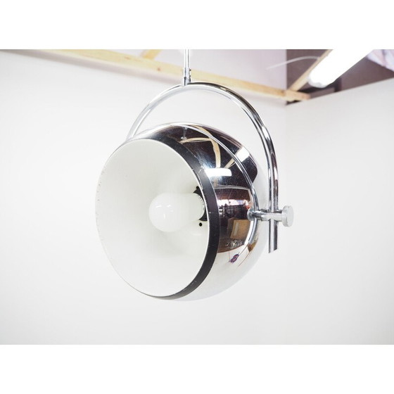 Image 1 of Midcentury Chrome Pendant  Chandelier in style of Harvey Guzzini, 1970s