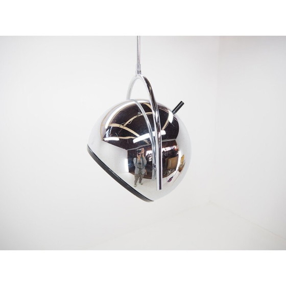 Image 1 of Midcentury Chrome Pendant  Chandelier in style of Harvey Guzzini, 1970s