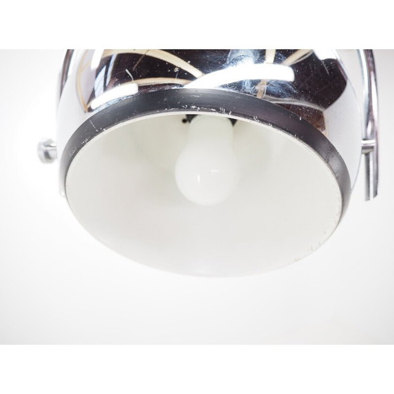 Image 1 of Midcentury Chrome Pendant  Chandelier in style of Harvey Guzzini, 1970s