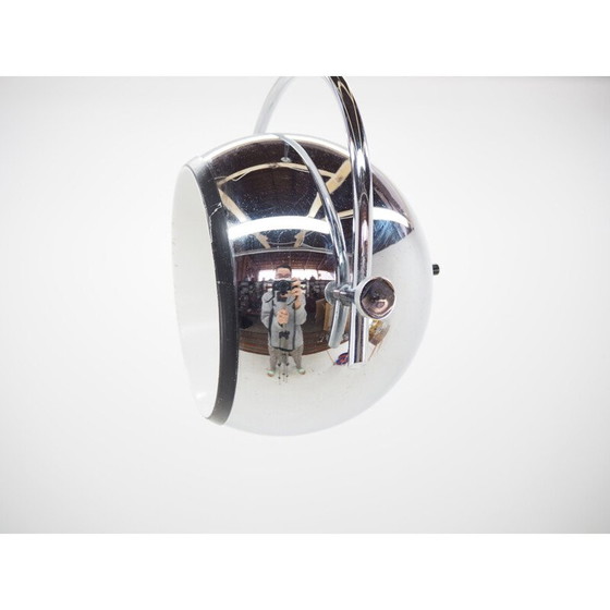 Image 1 of Midcentury Chrome Pendant  Chandelier in style of Harvey Guzzini, 1970s