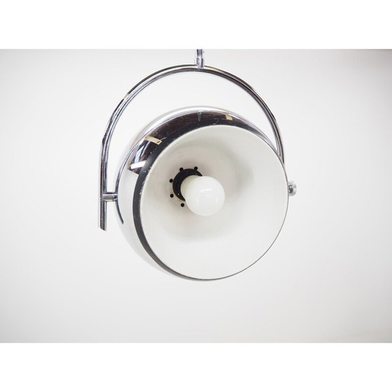 Image 1 of Midcentury Chrome Pendant  Chandelier in style of Harvey Guzzini, 1970s