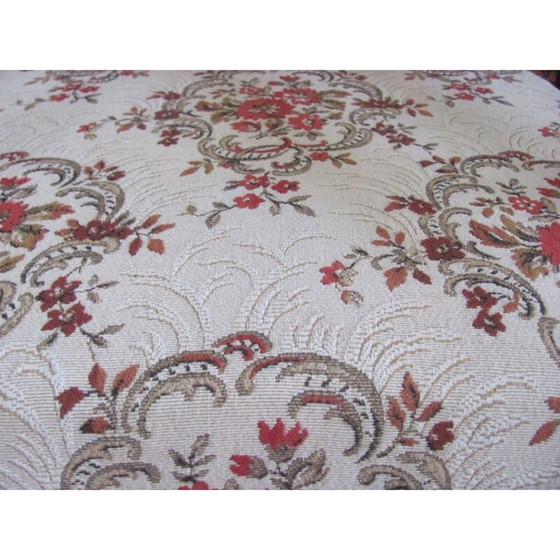 Image 1 of Pair of vintage armchairs in flower pattern for Ton, Czechoslovakia 1960