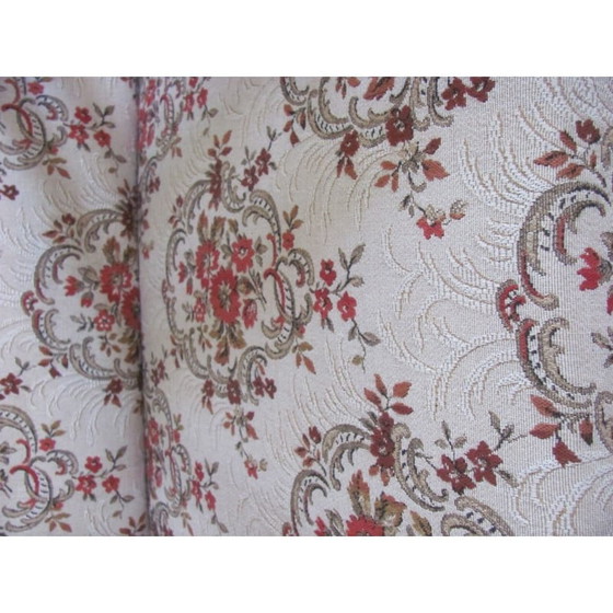 Image 1 of Pair of vintage armchairs in flower pattern for Ton, Czechoslovakia 1960