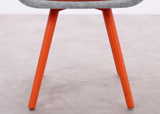 Image 1 of 2x Vepa Felt HF-10 chair gray/orange