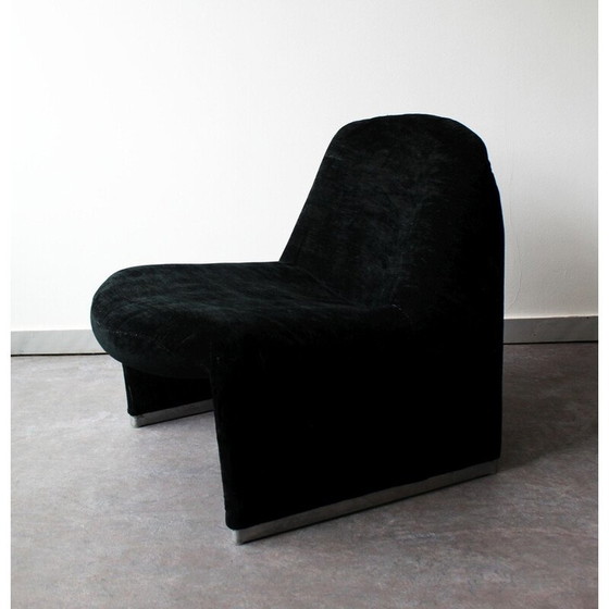 Image 1 of Vintage Alky armchair in thermoformed foam and aluminum by Giancarlo Piretti for Castelli