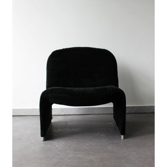 Image 1 of Vintage Alky armchair in thermoformed foam and aluminum by Giancarlo Piretti for Castelli