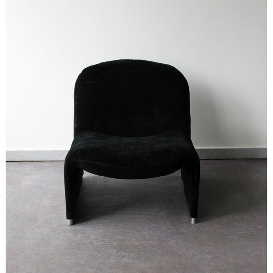 Image 1 of Vintage Alky armchair in thermoformed foam and aluminum by Giancarlo Piretti for Castelli