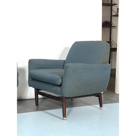 Image 1 of Coppia di poltrone italiane in legno di metà secolo, anni '60