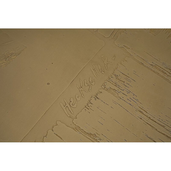 Image 1 of Vintage brass coffee table by Christian Heckscher, Belgium 1970