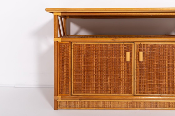 Image 1 of Bamboo/Rattan Cabinet, Italy 1990'S