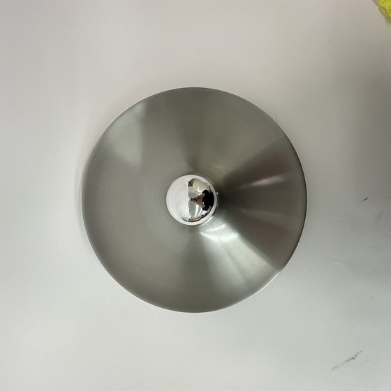 Image 1 of Honsel Leuchten wall lamp disc from the 1970s