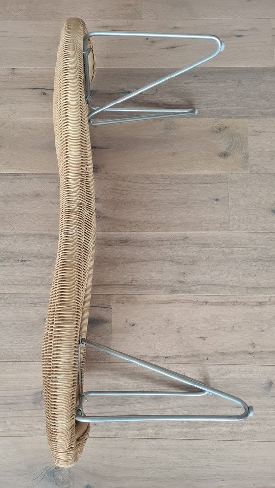 Image 1 of Ikea rattan bench Peanut