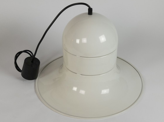 Image 1 of Boulanger SA - Space Age - hanging lamp - white lacquered - Made in Belgium - 60;s