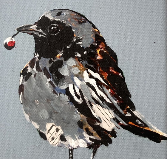 Image 1 of Britt-Art - 'Black-headed Redstart'