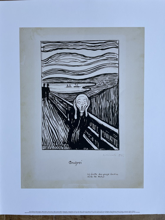 Image 1 of Edvard Munch, The Scream, MoMA post