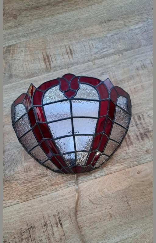 2x Lámpara de pared estilo Tiffany