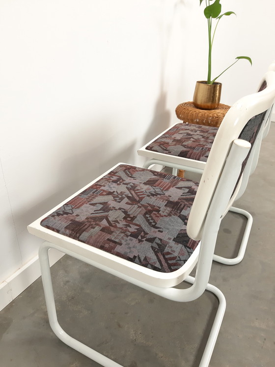 Image 1 of 2 chaises vintage à structure tubulaire