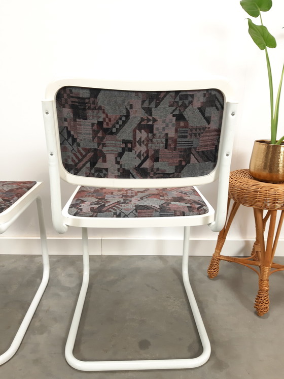 Image 1 of 2 chaises vintage à structure tubulaire