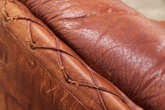 Image 1 of Juego de salón en color coñac de Illum Wikkelsø para Ryesberg Møbler, 1970