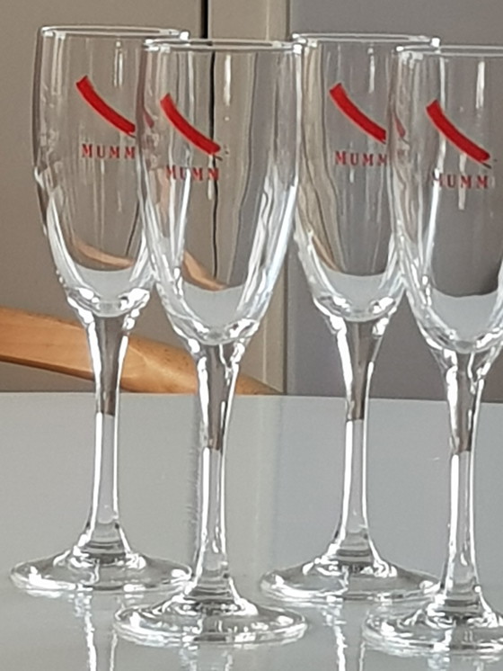 Image 1 of 6x Mumm champagne glasses