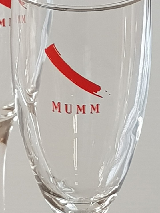 Image 1 of 6x Mumm champagne glasses