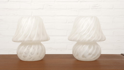 Set of 2 table lamps | Mushroom model | Hustadt Leuchten | Swirl