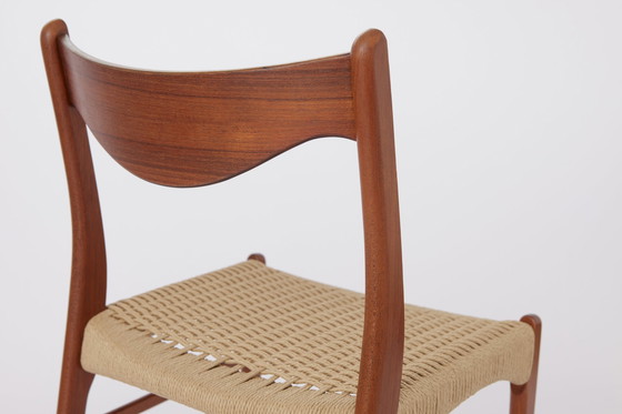 Image 1 of 2x Arne Wahl Iversen dining chairs Denmark 60s-70s