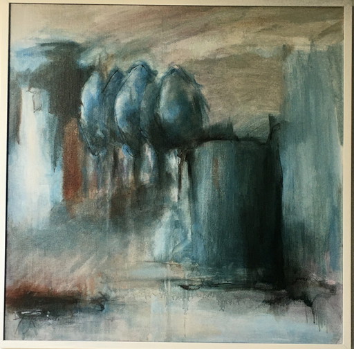 Ombrie, peinture acrylique. Jos Ramakers (1954)