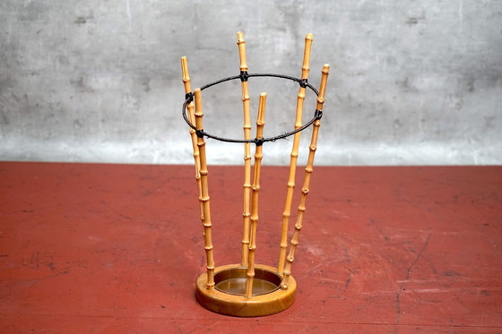 Image 1 of German Bamboo umbrella stand, 1950s