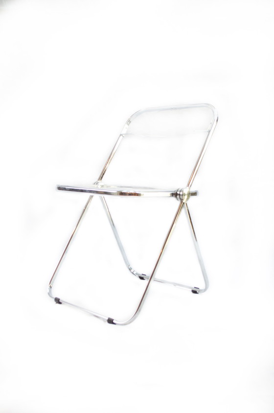 Image 1 of 4x Castelli Giancarlo Piretti Clear Plia chairs