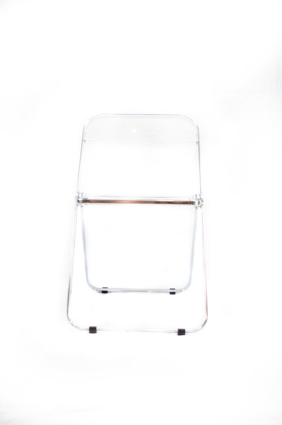 Image 1 of 4x Castelli Giancarlo Piretti Clear Plia chairs