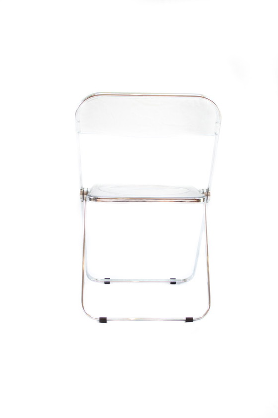 Image 1 of 4x Castelli Giancarlo Piretti Clear Plia chairs