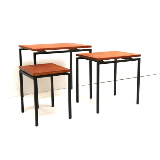 Vintage mimiset / set of side tables by Cees Braakman for Pastoe