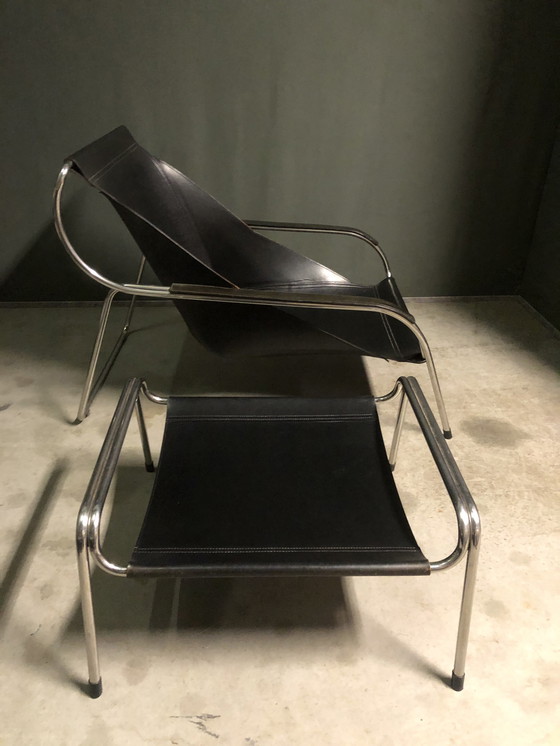 Image 1 of Marco Zanuso Chaise longue et tabouret Maggiolina pour Zanotta