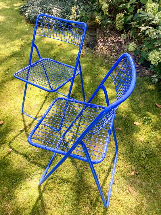 Image 1 of 2x Niels Gammelgaard Ted Net folding chair