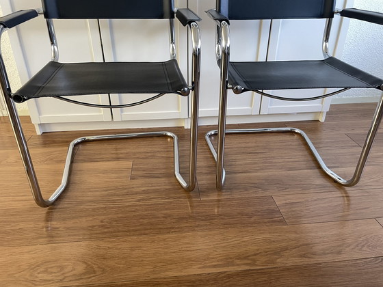 Image 1 of 4x Sedia con struttura tubolare vintage