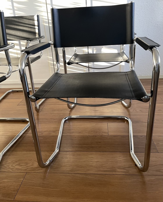 Image 1 of 4x Sedia con struttura tubolare vintage