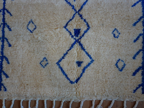 Image 1 of Berber rug - 239 cm x 148 cm - white wool