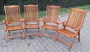 2 Sunyard Veronica teak reclining chairs