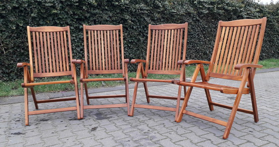 Image 1 of 2 Sunyard Veronica teak reclining chairs