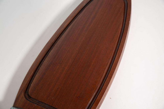 Image 1 of Tagliere di presentazione in legno d'epoca, piatto di pesce