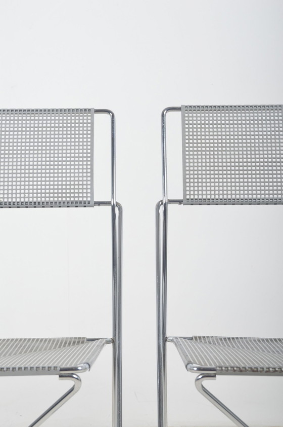 Image 1 of Set of X-Line Chairs Designed By Niels Jørgen Haugesen For Hybodan, '70