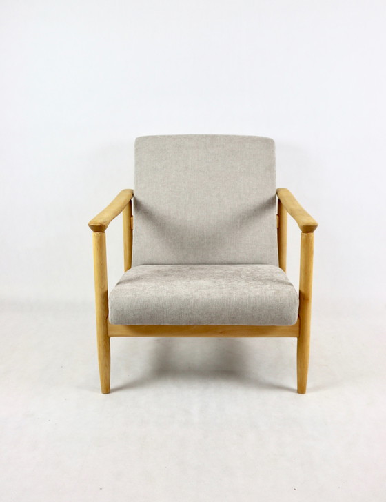 Image 1 of Light Grey Gfm-142 Armchair Attributed To Edmund Homa, 1970S