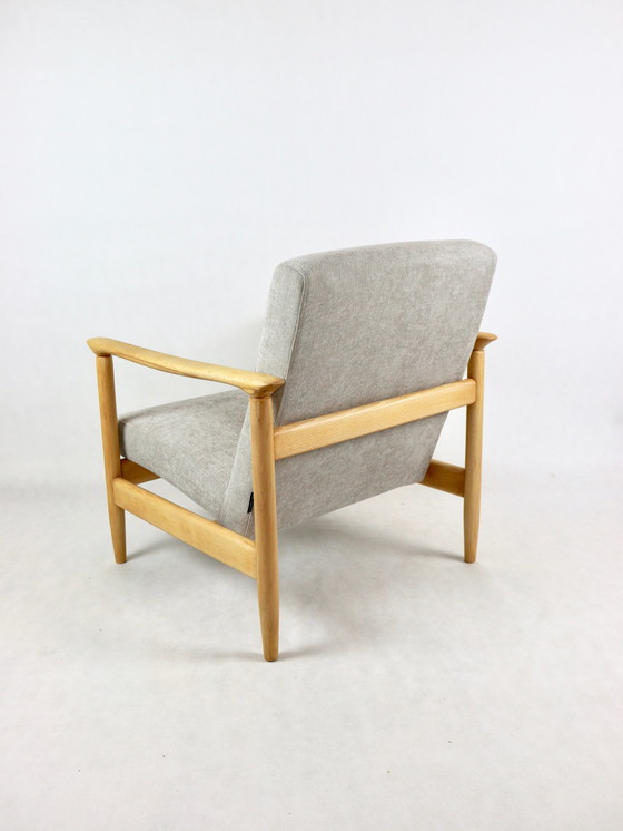 Image 1 of Light Grey Gfm-142 Armchair Attributed To Edmund Homa, 1970S