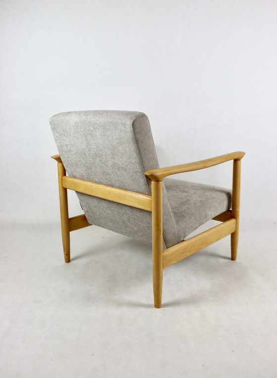 Image 1 of Light Grey Gfm-142 Armchair Attributed To Edmund Homa, 1970S