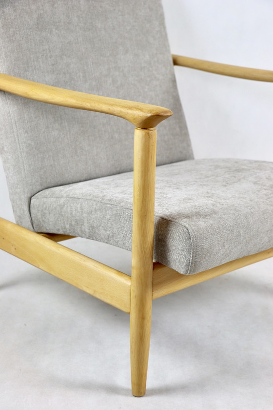 Image 1 of Light Grey Gfm-142 Armchair Attributed To Edmund Homa, 1970S